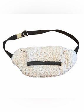 Free People Cozy Up Faux Sherpa Sling Belt Crossbody Belt Bag